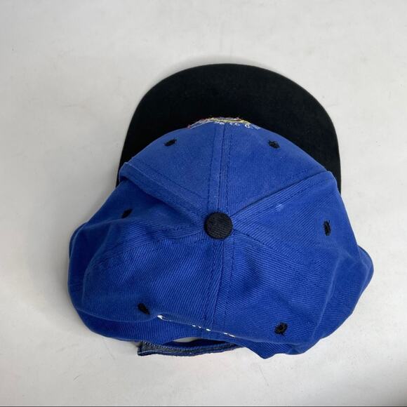 Vintage Chicago Bulls 3 Peat Rare Blue Cap - Picture 8 of 9